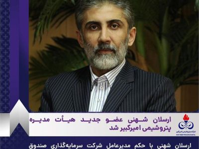 ارسلان شهنی عضو جدید هیأت مدیره پتروشیمی امیرکبیر شد