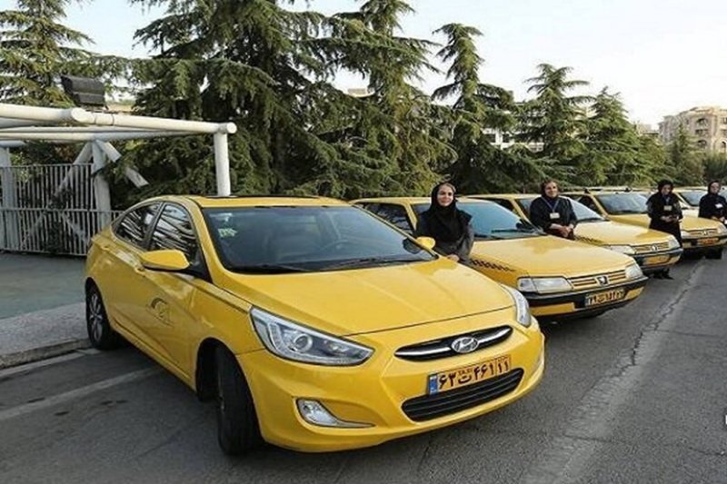 تاکسی بانوان رسما آغاز به کار کرد تاکسی بانوان رسما آغاز به کار کرد