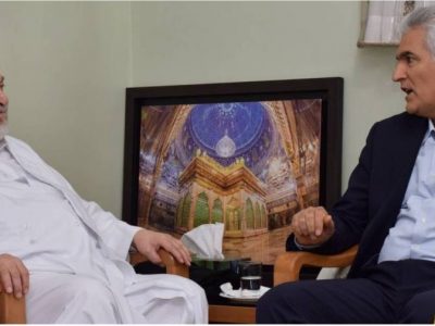 دیدار و گفتگوی دکتر بهزاد شیری مدیر عامل پست بانک ایران با حضرت آیت ا….سید جواد شهرستانی در قم