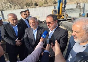 افتتاح خط لوله انتقال آب سد طالقان به کرج و تهران/ بازدید دکتر خدائیان از روند اجرای پروژه