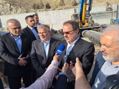 افتتاح خط لوله انتقال آب سد طالقان به کرج و تهران/ بازدید دکتر خدائیان از روند اجرای پروژه