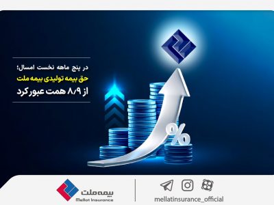 در پنج ماهه نخست امسال؛ حق بیمه تولیدی بیمه ملت از ۸٫۹ همت عبور کرد