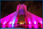 برج آزادی امشب صورتی میشود