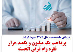 پرداخت یک میلیون و ۱۰۰ هزار فقره وام در بانک قرض الحسنه رسالت