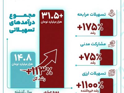 صعود معنادار درآمدهای تسهیلاتی در سال