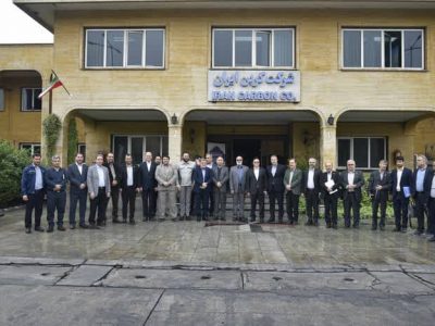 از شرکت کربن ایران بازدید و نشستی با مدیران شرکتهای تابعه استان بعمل آمد