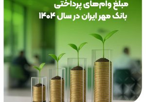 رشد ۳۱ درصدی مبلغ وام‌های پرداختی بانک مهر ایران در سال ۱۴۰۴