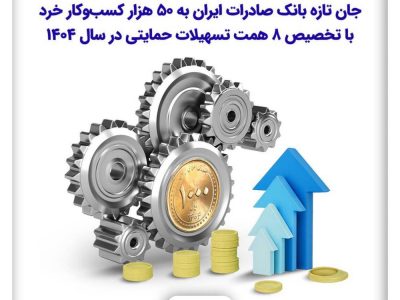 جان تازه بانک صادرات ایران به ۵۰ هزار کسب‌وکار خرد با تخصیص ۸ همت تسهیلات حمایتی در سال ۱۴۰۴